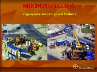 Mikrotuneling, przykładowa organizacja placu budowy.